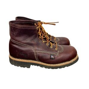 Thorogood 6" Steel Toe Work Boot in Black Walnut Leather 804-4367 Made in USA